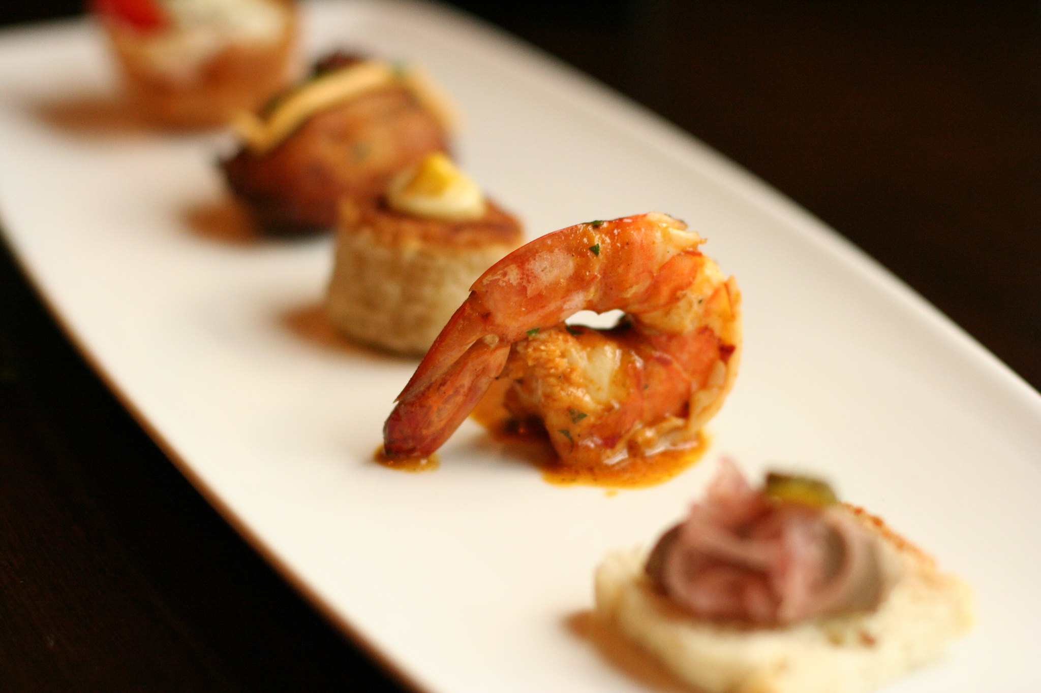 Canapés aux crevettes - Photo de Geoff Peters - 101Pairing.com