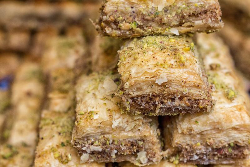 Baklava aux amandes et pistaches - Photo de Catherine Sharman - 101Pairing.com