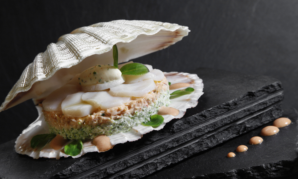 Coquille de poisson mayonnaise - Photo de Hotel de la Paix Genève - 101Pairing.com
