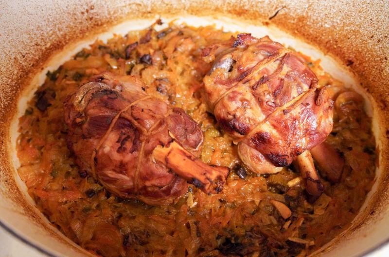 Jarret de porc braisé - Photo de Edsel Little - 101Pairing.com