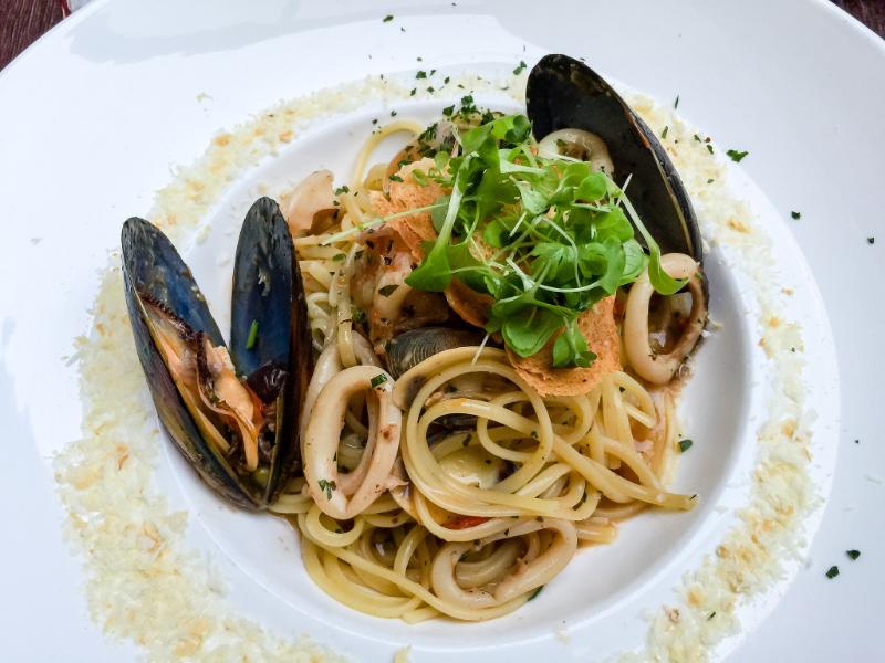 Pâtes aux fruits de mer - Photo de Katherine Lim - 101Pairing.com